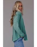 Azura Exchange Waffle Knit Loose Top - S