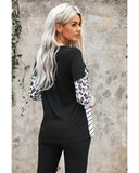 Azura Exchange Patchwork Striped Long Sleeve Top with Pocket - XL