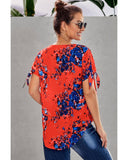 Azura Exchange Twist Floral Top - M