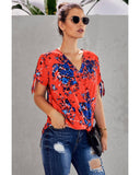 Azura Exchange Twist Floral Top - S