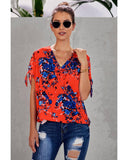 Azura Exchange Twist Floral Top - S