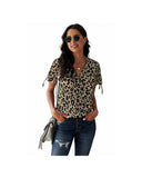 Azura Exchange V Neck Twist Top - L