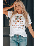 Azura Exchange Thanksgiving Slogan Graphic Tee - XL