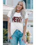 Azura Exchange Plaid Leopard Print Short Sleeve T Shirt - M