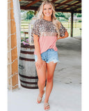 Azura Exchange Sequin Patchwork Short Sleeve Top - XL