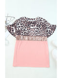 Azura Exchange Sequin Patchwork Short Sleeve Top - XL