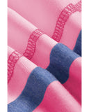 Azura Exchange Patchwork V Neck T Shirt - S