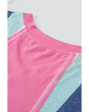 Azura Exchange Patchwork V Neck T Shirt - XL