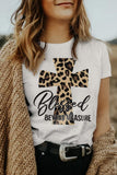 Azura Exchange Leopard Cross Graphic Print T-Shirt - XL