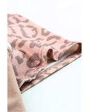 Azura Exchange Leopard Color Block T-Shirt - S