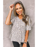 Azura Exchange Leopard Spots Print T Shirt - S
