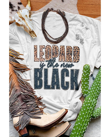 Azura Exchange Leopard Print Western Fashion T-Shirt - XL