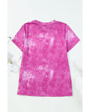 Azura Exchange Bleached Graphic Crew Neck T-Shirt - L