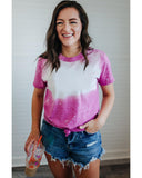 Azura Exchange Bleached Graphic Crew Neck T-Shirt - S