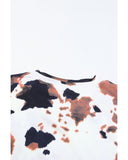 Azura Exchange Pattern Print V Neck T-Shirt - XL