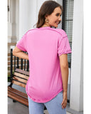 Azura Exchange Button Henley Top - S