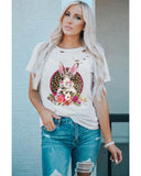 Azura Exchange Distressed Bunny T Shirt - L