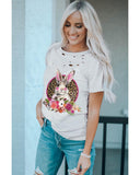 Azura Exchange Distressed Bunny T Shirt - XL