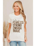 Azura Exchange FEARLESS STRONG ENOUGH BRAVE Graphic Tee - XL