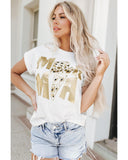 Azura Exchange Leopard Lightning Graphic Tee - L