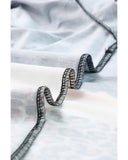 Azura Exchange Leopard Print Detail Bleached Tee - L