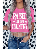 Azura Exchange Rhinestone Fringed Crop Top - XL