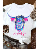 Azura Exchange Highland Heifer Moody Graphic T-shirt - L