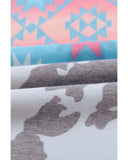 Azura Exchange Aztec Geometric Print T-shirt - 2XL