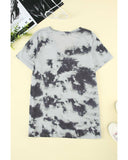 Azura Exchange V Neck Tie-dye T-shirt - S