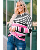 Azura Exchange Striped Drawstring Hoodie - L