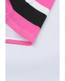 Azura Exchange Striped Drawstring Hoodie - L