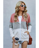 Azura Exchange Color Block Drawstring Hoodie - M