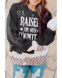Azura Exchange Leopard Color Block Sweatshirt - XL