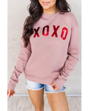 Azura Exchange Glitter Pattern Print Graphic Sweatshirt - M