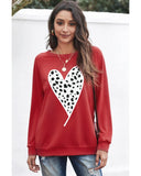 Azura Exchange Heart Graphic Pullover Sweatshirt - L