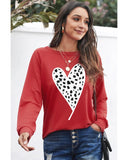 Azura Exchange Heart Graphic Pullover Sweatshirt - XL