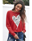 Azura Exchange Heart Graphic Pullover Sweatshirt - XL