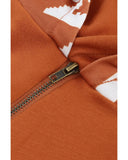 Azura Exchange Patchwork Aztec Print Hoodie with Thumb Holes - M