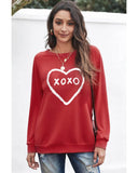 Azura Exchange Heart Pattern Print Valentines Sweatshirt - XL