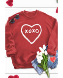 Azura Exchange Heart Pattern Print Valentines Sweatshirt - XL