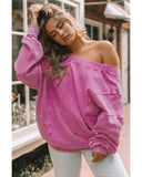 Azura Exchange Twist Open Back Oversized Sweatshirt - S