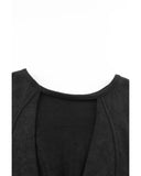 Azura Exchange Acid Wash Open Back Sweatshirt - S