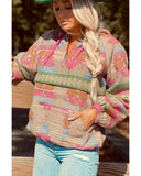 Azura Exchange Printed Kangaroo Pocket Zipped Hoodie - XL