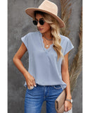 Azura Exchange Lace Trim V Neck T-shirt - 2XL
