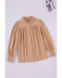 Azura Exchange Button-up Loose Long Sleeve Shirt - XL