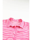 Azura Exchange Zebra Stripes Lantern Sleeve Shirt - L