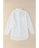 Azura Exchange Lace Crochet Splicing Button Up Shirt - S