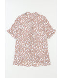 Azura Exchange Leopard Printed Twist Shirt - S