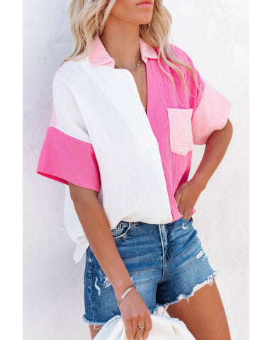 Azura Exchange Color Block Polo Shirt - XL