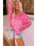 Azura Exchange Printed Sleeve Button Up Shirt - XL